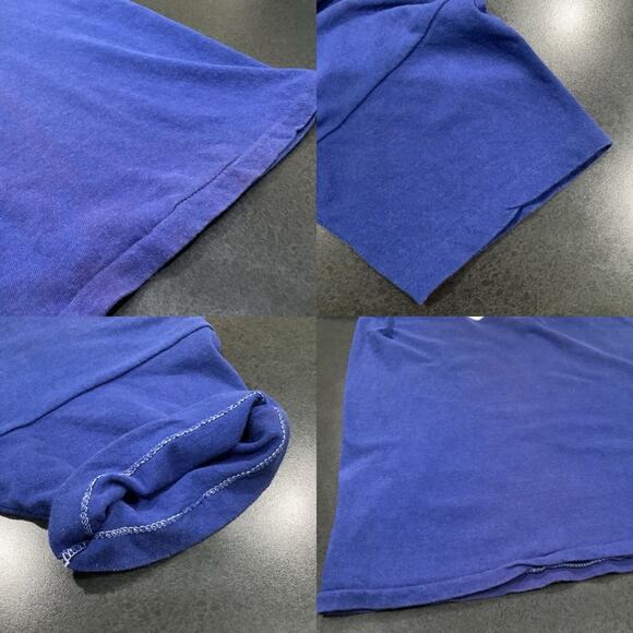 Vintage Russell Athletic T Shirt Jersey Bears #53 70’s 80’s Royal Blue Ringer - Picture 14 of 16